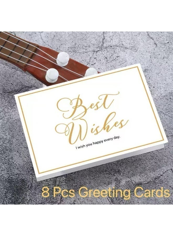 8 قطع أكياس هدايا، مع شريط فيونكة وبطاقات تهنئة، أكياس هدايا ورقية ملونة مقاومة للماء، لحفلات استقبال المولود الجديد، أعياد الميلاد، حفلات الزفاف، الحفلات، المهرجانات، العطلات (8 ألوان) - Image 4